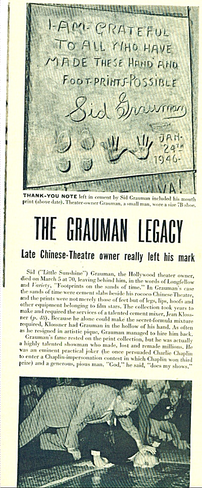 1950 - Grauman Famous Chinees Theatre