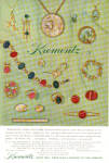 Click here to enlarge image and see more about item 013005J: 1972 Krementz Jewelry LOTS of Pieces AD