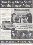Click here to enlarge image and see more about item 030404GC: 1940 Plymouth Car Quality Chart Luxury RideAD