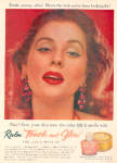 Click here to enlarge image and see more about item 120704ZA: 1957 REVLON SUZY PARKER Make Up AD