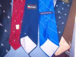 Click to view larger image of Lot of 9 ~ NINE ~ Vintage Neck Ties TIE - Halston +++ (Image3)