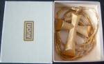Click here to enlarge image and see more about item 230613A: 1976 AVON SM KENT FLORENTINE Finish CROSS PENDANT