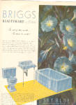 Click here to enlarge image and see more about item K030703A: 1952 Briggs Sky Blue Bathroom Fixtures Ad