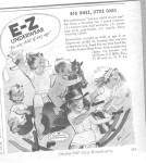 Click here to enlarge image and see more about item K032903JK: 1947 E-Z Underwear Big Ones Little Ones Ad
