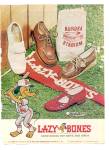 Click here to enlarge image and see more about item K872: 1977 & 1978 2 Ads Lazy Bones Shoemakers Ad