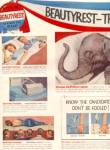 Click here to enlarge image and see more about item KEP535: 1956 Republican Democratic Beautyrest Ad