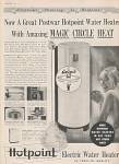 Click here to enlarge image and see more about item MH1736: Hotpoint electric Waterheaters ad 1948
