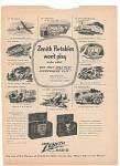 Click here to enlarge image and see more about item MH332: Zenith Radio ad 1947