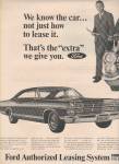 1966 Ford Leasing Automobile FALS Print Car AD