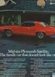 Click here to enlarge image and see more about item MH4349: 1972 Plymouth Satellite Automobile Car Color Print AD