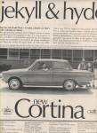1965 Ford Cortina Automobile Car Print AD JEKYLL HYDE