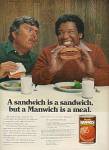 Click here to enlarge image and see more about item MH623: Hunt's Manwich sandwich sauce ad 1978