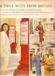 Click here to enlarge image and see more about item MH6835: 1955 AD 2pg FASHION MODELS ~ Fashions Suits Britain 