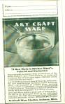 Click here to enlarge image and see more about item R1344: 1928 ART CRAFT WARE HYB-LUM Nickle AD Cookwar