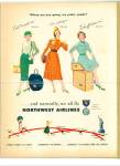 Click here to enlarge image and see more about item R4776: 1941 Northwest Airlines AD PRETTY MAIDS