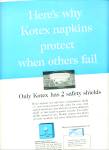 Click here to enlarge image and see more about item R5486: Kotex Tampons Ad    1965