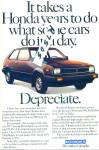 Click here to enlarge image and see more about item R7505: Honda Civic, Accord and Prelude autos ad 1982