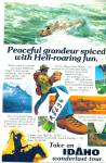 Click here to enlarge image and see more about item R8636: Vintage TOUR IDAHO Travel AD