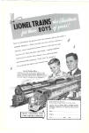 Click here to enlarge image and see more about item R9281: 1949 Lionel Trains Pennsylvania RR Santa Fe Xmas AD