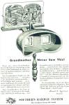 Click here to enlarge image and see more about item R9332: 1946 Southern Railway System AD STEREOSCOPE