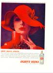 Click here to enlarge image and see more about item Z10115: 1961- Gilbey's Vodka ad