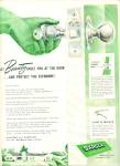 Click here to enlarge image and see more about item Z10131: 1952 - Sargent integra locks ad