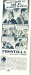 Click here to enlarge image and see more about item Z3708: 1937 FROSTILLA Lotion AD Photo Cartoon