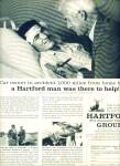 Click here to enlarge image and see more about item Z4076: 1957 Hartford fire insurance company group ad