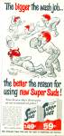 Click here to enlarge image and see more about item Z4231: 1963 Super Suds Detergent AD BERENSTAINS