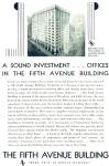 Click here to enlarge image and see more about item Z9183: 1930 =- The Fifth Avenue building in New York