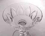 Click to view larger image of 6 Lead Crystal Cut Glass Lotus Blossom 5 Sherbet 1 Water Goblet (Image4)