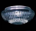 Click to view larger image of Ribbed Pan 9 7/8 X 5 X 11 Ceiling Fan Light Shade Clear Glass Pendant  (Image1)