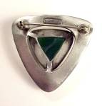 Click to view larger image of Corocraft Jade Pin Brooch Danish Modern Art Modernist (Image2)