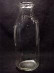Click to view larger image of Willow Farm Clear Quart Milk Bottle LaGrange Illinois (Image3)