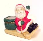 Click to view larger image of Partylite Santa Claus Sleigh Candle Holder Tealight (Image2)