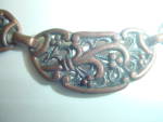 Click to view larger image of Vintage Copper Link Necklace  Arts and Crafts (Image7)
