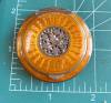 Click here to enlarge image and see more about item ROGC: RARE BURNT ORANGE  AUSTRIAn GUILLOCHE  COMPACT