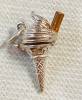 VINTAGE OPENING STERLING SILVER ICE CREAM CONE CHARM