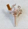 Click to view larger image of VINTAGE OPENING STERLING SILVER ICE CREAM CONE CHARM (Image2)