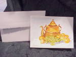 Click to view larger image of HANDPAINTED WATERCOLOR GREETING OR NOTE CARD (Image2)