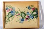 Click here to enlarge image and see more about item hobby3: Hand Painted Serving Tray with Protective Finish