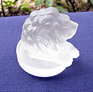 Lion Inkwell Lid Frosted (Image1)