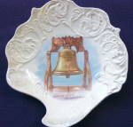 Click here to enlarge image and see more about item 276E: Liberty Bell Plate  / Pin Tray