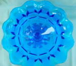 Click to view larger image of Blue Flint Glass Compote (Image2)