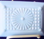 Click to view larger image of Toy Condiment Set Blue Milk Glass	 (Image7)