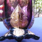 Click to view larger image of Leaf Medallion Amethyst Spooner	 (Image2)