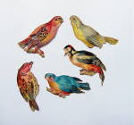 Click here to enlarge image and see more about item DC16: Victorian Die-Cut Birds
