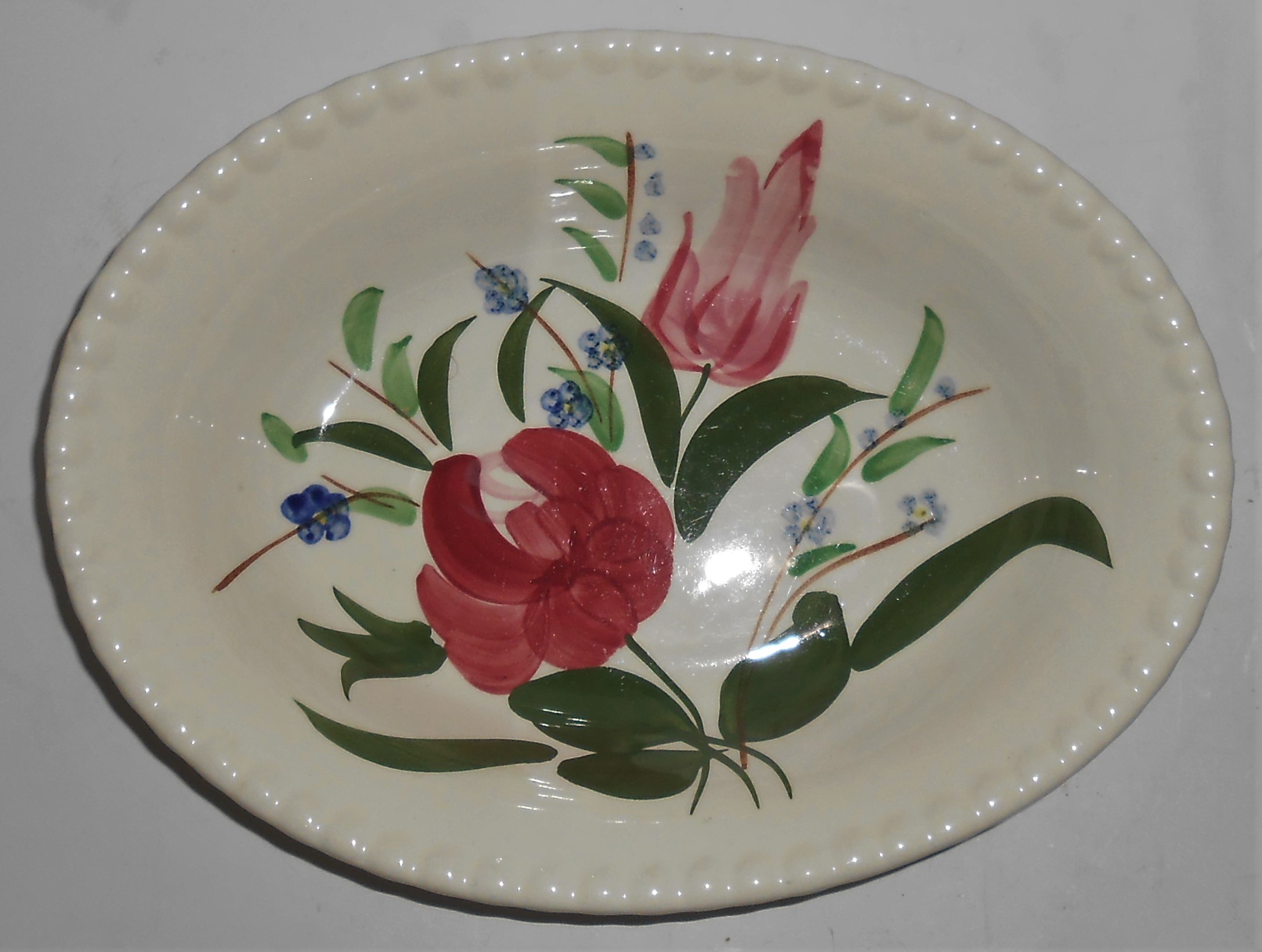 Blue Ridge China Southern Potteries Bluebell Bouquet Ve