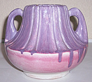 Cliftwood Art Pottery Lavender/rose Two Handle Vase