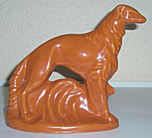 Rosemeade Pottery Wolfhound Bookend (Image1)